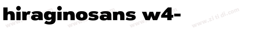 hiraginosans w4字体转换